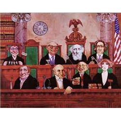 BRAGG "COURT SUPREME" HAND SIGNED LITHOGRAPH