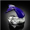 Image 1 : ART GLASS BLUE WHALE TAIL