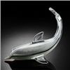 Image 1 : ART GLASS BLACK & CLEAR DOLPHIN