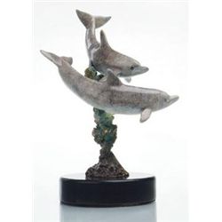 DOLPHINS BRONZE SCULPTURE
