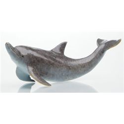 SINGLE DOLPHIN BRONZE SCULPTURE