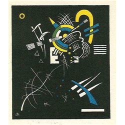 WASSILY KANDINSKY LITHOGRAPH "KLEINE WELTEN VII"