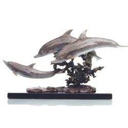 DOLPHINS BRONZE SCULPTURE