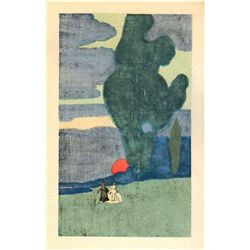 WASSILY KANDINSKY LITHOGRAPH "LEVER DE LUNE" (MOONRISE)