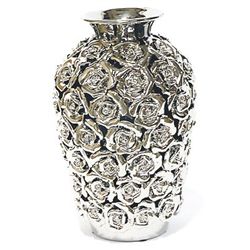 "SILVER ROSE" VASE