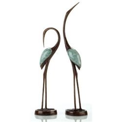 CRANE SONG BRONZE SCULPTURE