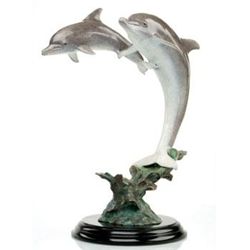DOLPHINS BRONZE SCULPTURE