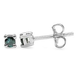 4.99ctw Genuine Blue Sapphire & Green Sapphire .925 Sterling Silver Pendant