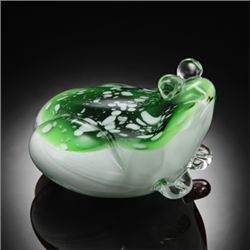 ADORABLE ART GLASS FROG