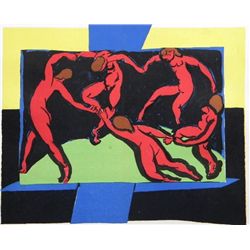 ANTIQUE MATISSE LITHOGRAPH "LA DANSE"