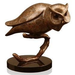 OWL BRONZE SCULPTURE