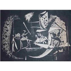 ANIQUE PICASSO "A LOS TOROS" 1961 LITHOGRAPH