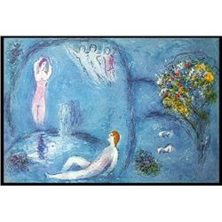 CHAGALL 1977 "DAPHNIS AND CHLOE" LITHOGRAPH