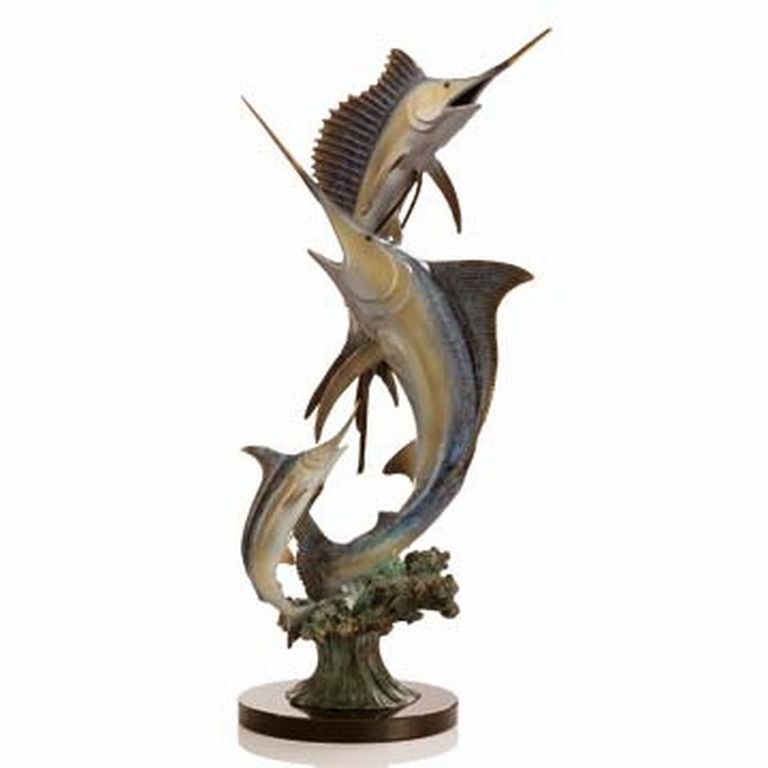 MARLIN & SAILFISH BRONZE SCULPTURE