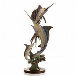 MARLIN & SAILFISH BRONZE SCULPTURE