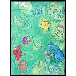 CHAGALL 1977 "DAPHNIS AND CHLOE" LITHOGRAPH