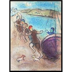CHAGALL 1977 "DAPHNIS AND CHLOE" LITHOGRAPH