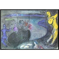 CHAGALL 1977 "DAPHNIS AND CHLOE" LITHOGRAPH
