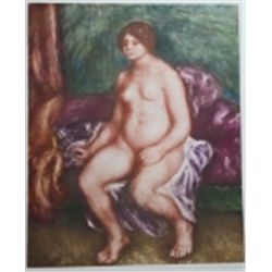 RENOIR  HAND COLORED ETCHING