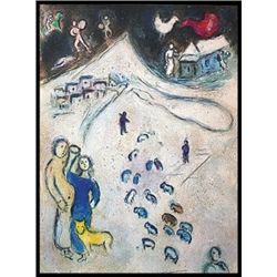 CHAGALL 1977 "DAPHNIS AND CHLOE" LITHOGRAPH