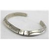 Image 1 : Navajo Sterling Silver Hand Forged Bangle Bracelet