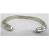 Image 4 : Navajo Sterling Silver Hand Forged Bangle Bracelet