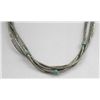 Image 3 : Navajo Liquid Silver Turquoise 4 Strand Necklace