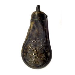 1850s Brass Double Eagle Colt M1849 Powder Flask