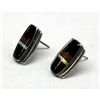 Image 2 : Navajo Multi-Stone Earrings, Signed A. Francisco