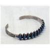Image 2 : Vintage Zuni Petit Point Turquoise Silver Bracelet