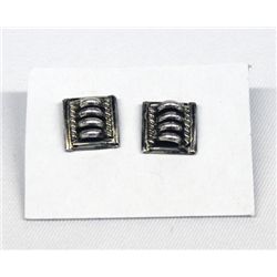 Navajo Sterling Silver Earrings by Apachito