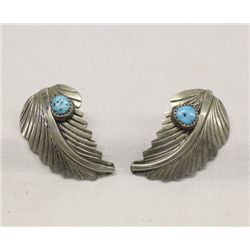 Vintage Navajo Sterling & Turquoise Earrings