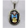 Image 2 : Zuni Sterling & Multi-Stone Inlay Pendant