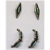 Image 1 : Zuni Turquoise Needlepoint Earrings, 2 Pair