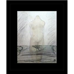 Rodin Erotic Sketch Lithograph