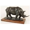 Image 1 : Fine Art Bronze of a Rhino by L Chait