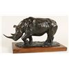 Image 2 : Fine Art Bronze of a Rhino by L Chait
