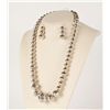 Image 1 : Navajo Sterling Beaded Necklace & Earring Set