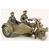 Image 1 : Hubley Toy Motorcycle with Sidecar & 2 Figurines