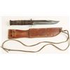 Image 1 : USMC KBar Knife with Sheath