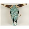 Image 1 : Turquoise Decorator Bull Skull