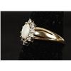 Image 2 : Pretty 10K Yellow Gold Opal Ring