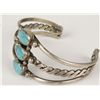 Image 2 : Native American Silver & Turquoise Cuff