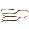 Image 1 : Lot of 2 Greasewood Tooled Leather Flat Suspenders