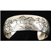 Image 2 : Sterling Running Horse Cuff Bracelet