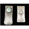 Image 1 : Lot of 2 Navajo Money Clips with Turquoise