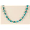 Image 2 : Small Ladies Turquoise & Silver Beaded Necklace