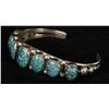 Image 2 : Sterling Silver Turquoise Cuff Bracelet