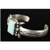 Image 2 : Ladies Sterling Turquoise Cuff Bracelet by H Bits