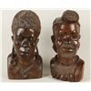 Image 1 : Lot of 2 African Bust Carvings from Zimbabwe